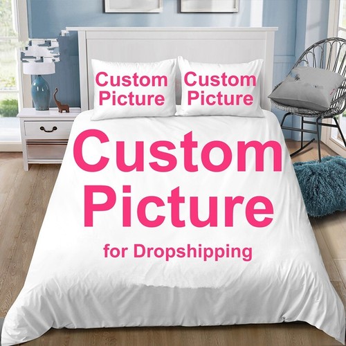 Personalised Ultra Soft Quilt Doona Duvet Cover Set 3D Printed Custom All Size - Picture 6 of 19
