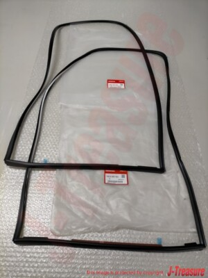 #ad HONDA CIVIC EG 3D 92 95 Genuine Rear Quarter Glass Window Molding Seal Set OEM $168.96
