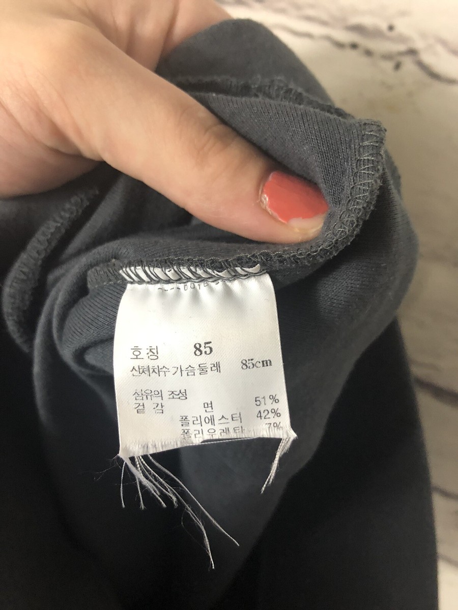 New York Jill Stuart Womens Gray Short Sleeve Shirt Size M