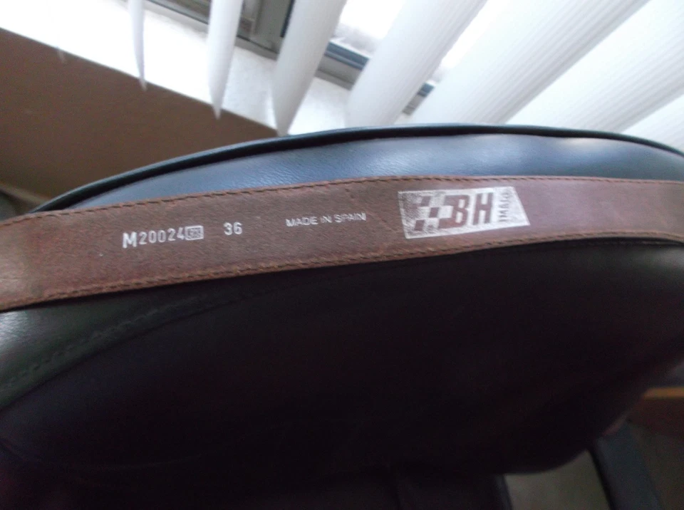 BH Image Tony Stewart #20 Leather Belt With Metal Buckle, Size 36 Waist - Image 2 of 4