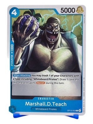 Marshall. D. Teach OP13-053 One Piece Card Game Blackbeard 5000 Power NM