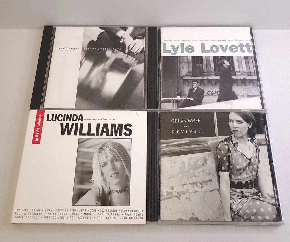 Lot of 10 Folk Americana CDs Gillian Welch Lucinda Williams Willie Nelson Lyle L Foto 2 de 4