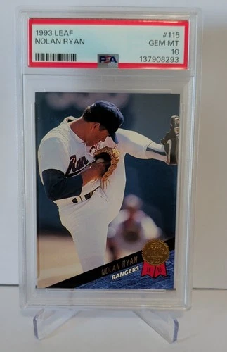 1993 Leaf - Nolan Ryan. Card #115. Graded PSA 10