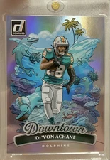 2025 Donruss Devon Achane Downtown Miami Dolphins 10 Case Hit SSP 🔥 