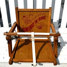 Vintage Swing N Sing Childs Wood Swing Please Read Below