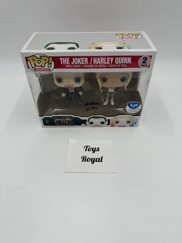 Funko Pop Heroes Suicide Squad The Joker/Harley Quinn 2 Pack FYE Exclusive