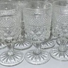 Set of 14 Vintage Indiana Glass Whitehall Clear Diamond Point Goblets — photo 1