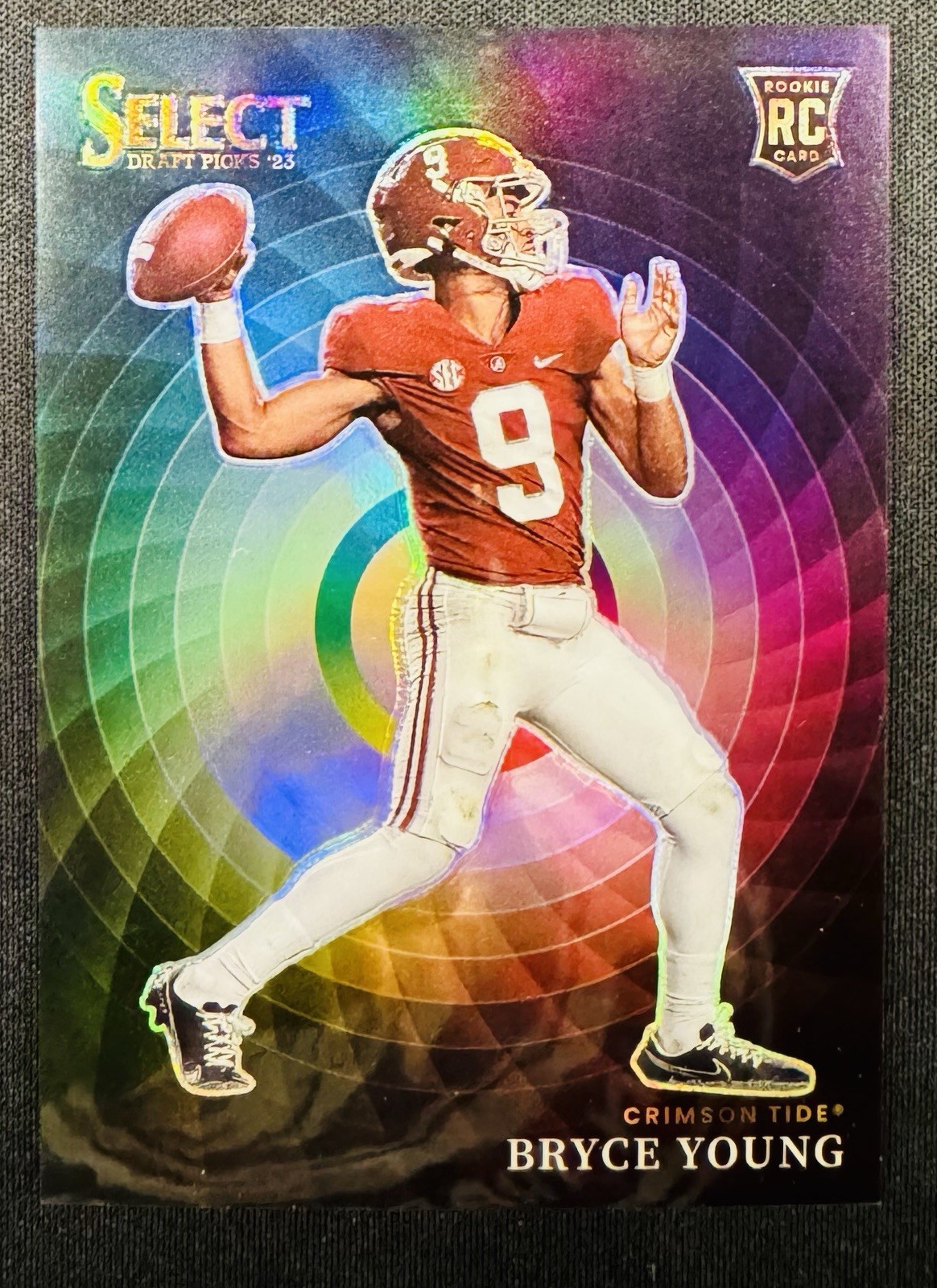 2023 Panini Select Draft Picks Color Wheel Bryce Young RC Rookie SSP CASE HIT