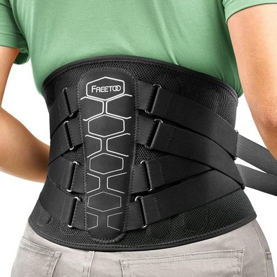 FREETOO Rückenstütze L Größe 103 120 cm Schwarz B0C775D2D1