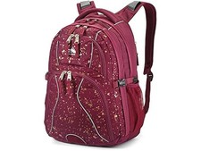 High Sierra Swerve Laptop Backpack, One Size Cooper Splater/Maroon