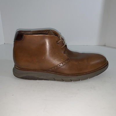 Mens JOHNSTON & MURPHY Brown leather lace up chukka boots- Size 10.5 Johnston & Murphy Brown Leather Chukka Boots main image 4