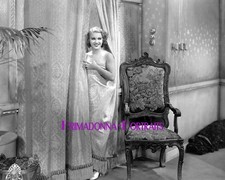 GRACE BRADLEY 8X10 Lab Photo B&W 1933 "WAY TO LOVE" Risque in Curtains Portrait
