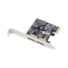 PCIe PCI Express x1 SATA III 6Gbps Adapter- ASM1061 2e2T HDD/SSD Expansion Card
