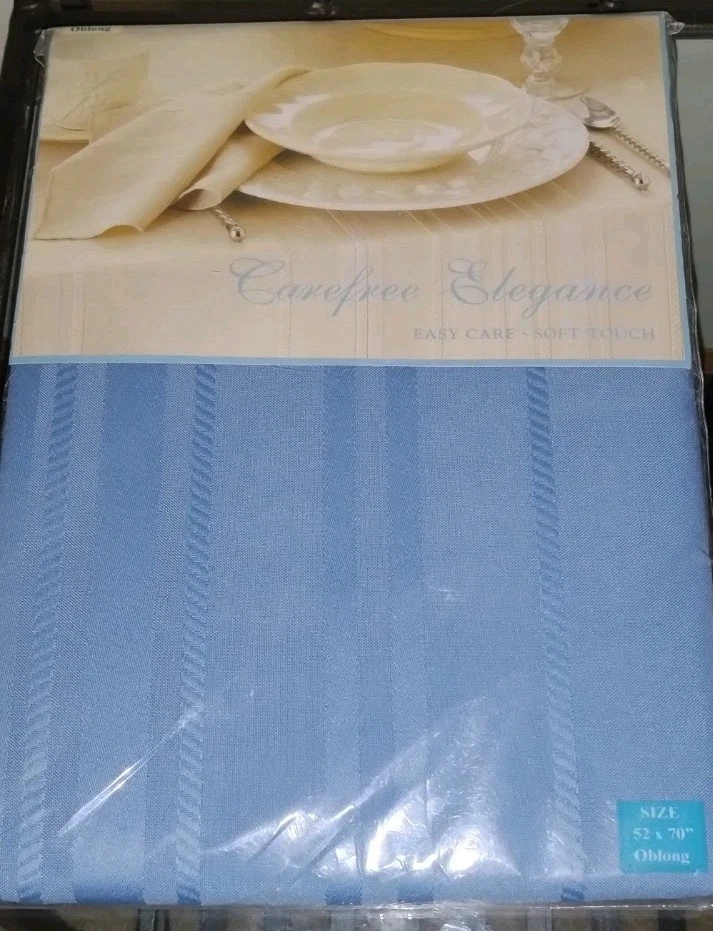 Bardwil Linens Carefree Elegance Easy Care-Soft Touch Tablecloth 52” X 70” NEW - Image 2 of 4