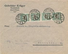 1923 - Cotbus - 80 Billion - Four 20mill. patrol on cover to sweden