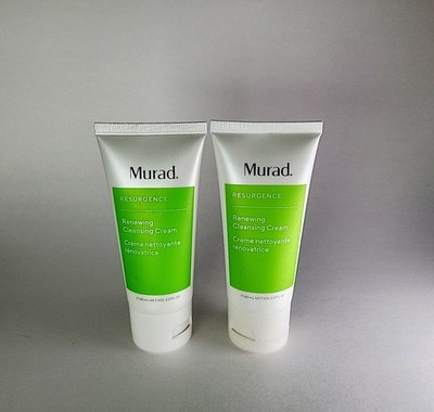2x MURAD RESURGENCE Renewing Cleansing Cream Cleanser 2 oz/60 mL Travel Size