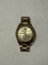 Michael Kors MK5605 Bradshaw Gold-Tone Chronograph Watch Women/Unisex 42/43mm