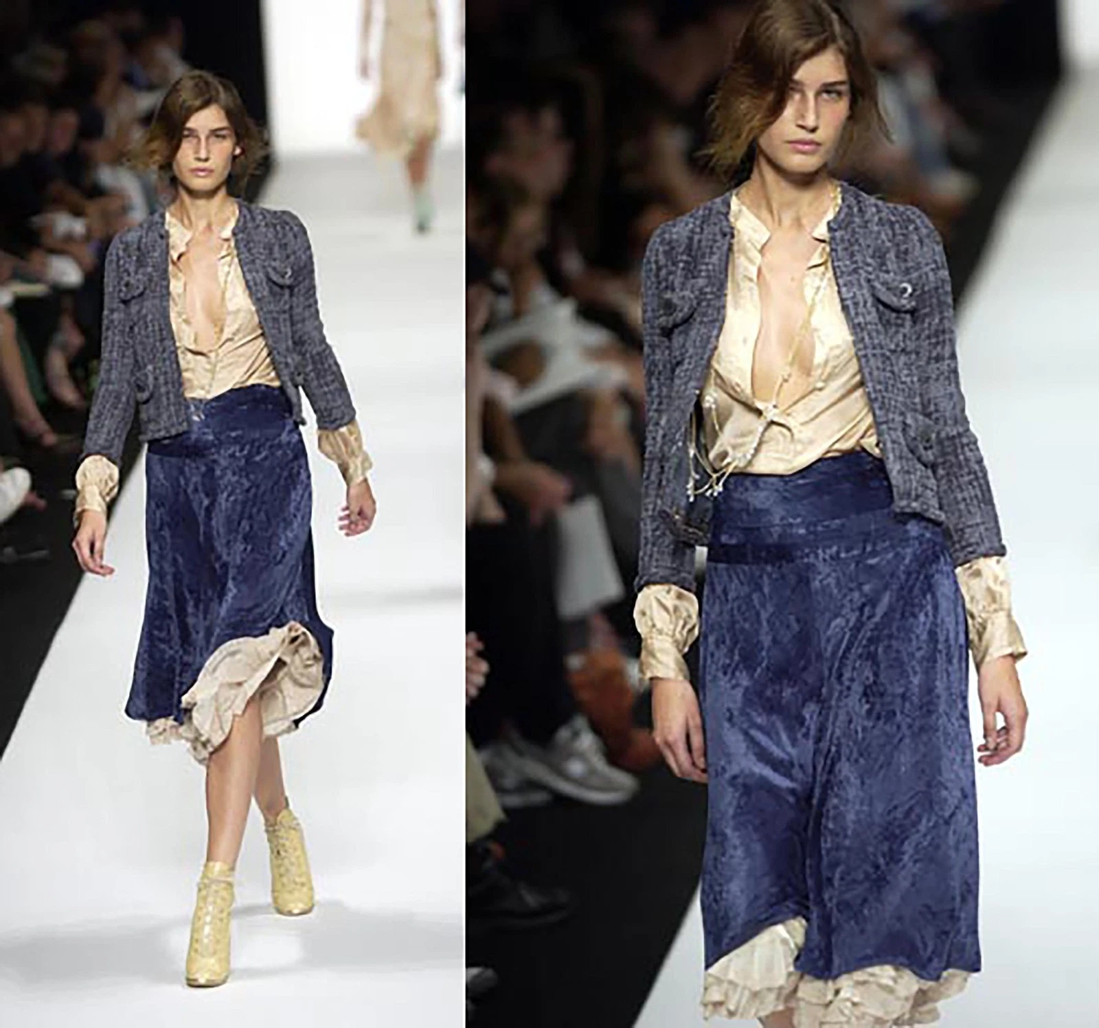 ROMANTIC RUNWAY VELVET AND LACE A-LINE SKIRT BY MARC JACOBS SZ 8
Opens in a new window or tab