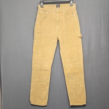 BDG Urban Outfitters Corduroy Pants Women 27 Tan Slim Straight Carpenter Utility