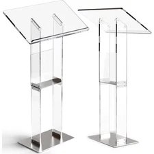 Classic Acrylic Ultra Clear Modern Portable Pulpits for Music Wedding Classroom