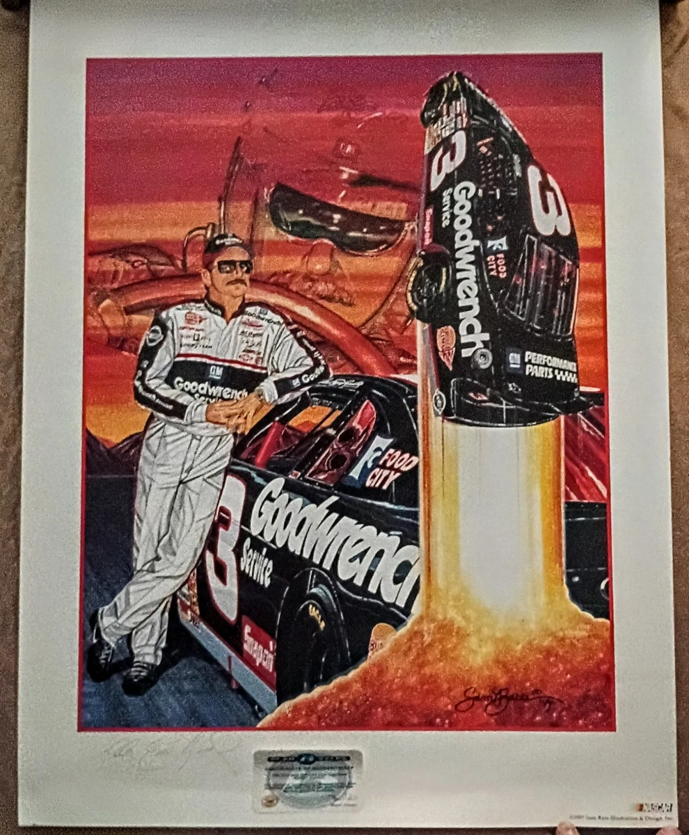 Dale Earnhardt NASCAR Original Autographed Lithographs, Posters