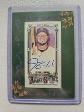 2020 Topps Allen & Ginter's Mini Baseball Black Framed /50 Thairo Estrada Auto