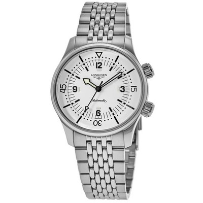 New Longines Legend Diver Automatic White Dial Men's Watch L3.764.4.16.6