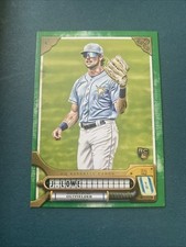 2022 Topps Gypsy Queen Green Parallel Josh Lowe Rookie Card #52 Tampa Bay Rays. rookie card picture