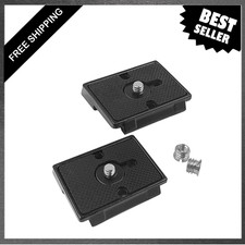 2 Pack Quick Release Plate, Camera Mounting Adapter, Compatible with Manfrotto
