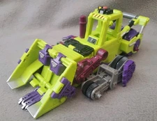Transformers Armada Max-Cons Scavenger 2002 Incomplete Or For Parts Green Dozer
