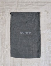 Tom Ford Dust Bag Designer Gray 14.5x9 Storage Travel Micro Fiber Shoe Cover