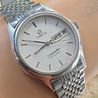 Vintage OMEGA Seamaster men's automatic watch 166.0279 DAY/DATE 1982