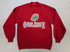 Vintage Ohio State Buckeyes Sweatshirt Mens Medium Red Football Crewneck 80s 90s