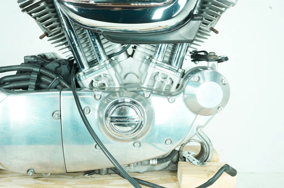 2005 Harley Sportster XL883 L Low OEM CARB 883 Engine Motor Transmission 18K - Image 3 of 4