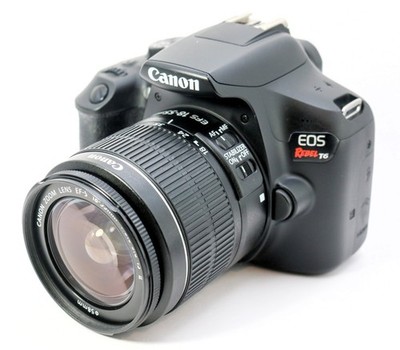 Canon EOS Rebel T6 18MP DSLR w/ 18-55mm IS II Lens   Wi-Fi   Full HD   Tested