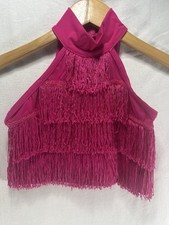 Weismann Ballet Costume Lipstick Fringe Top Adorable Size MC mt9321