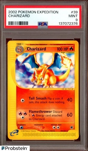 2002 Pokemon Expedition #39 Charizard PSA 9 MINT