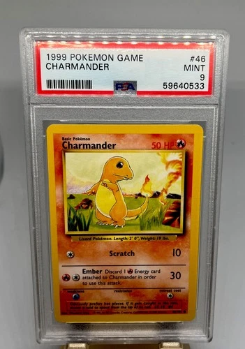 Pokémon 1999 Base Set Charmander 46/102 PSA 9