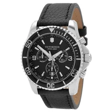 Victorinox Swiss Army Men's Watch Quartz Maverick Chrono Black Strap 241864