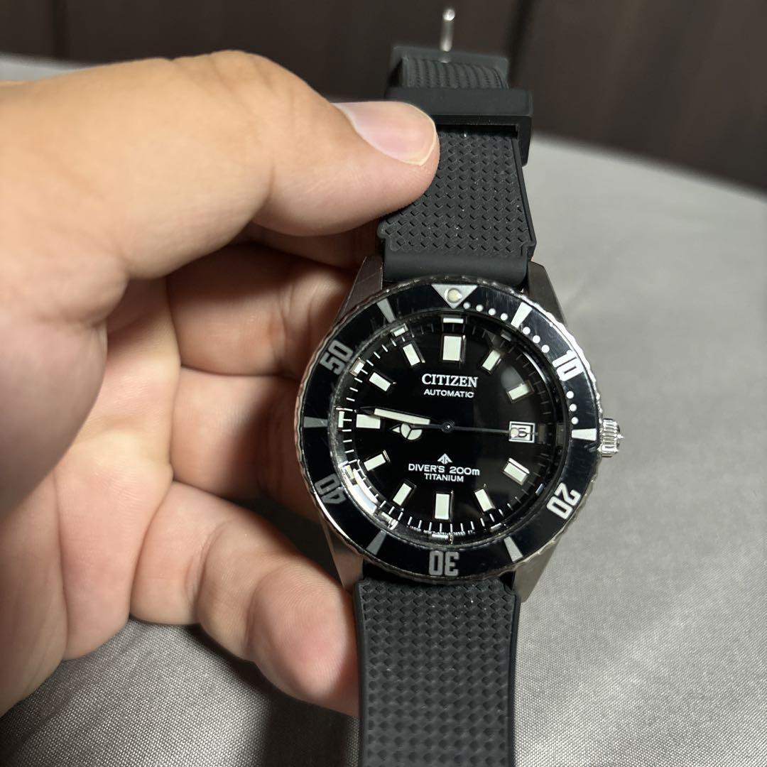 CITIZEN ダイバーズウォッチ NB6021-17E黒 ラバーベルト CITIZEN ダイバーズウォッチ NB6021-17E黒 ラバーベルト