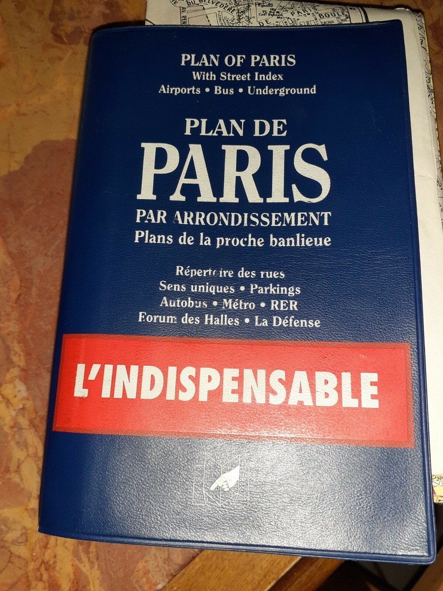 L'indispensable Plan De Paris 94 Vintage Collection Rare Souvenir