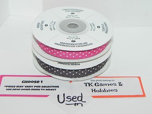 Choose 1 Stampin Up 1/2 Scallop Dots Ribbon Scalloped ~ Used