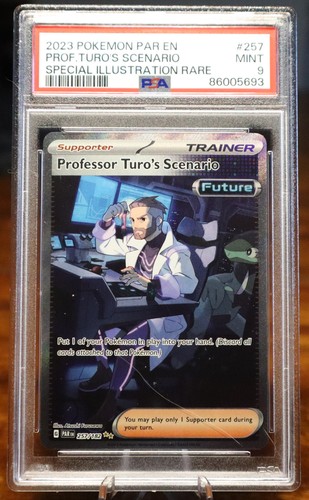 2023 Pokemon TCG Paradox Rift #257 PROF. TURO'S SCENARIO S.I.R. PSA 9