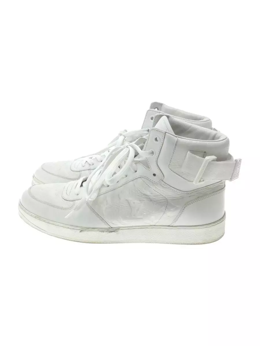 LOUIS VUITTON Sneakers Shoes Size 6.5 White Authentic Men Used from Japan