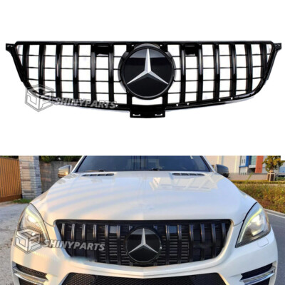Grille For 2012-2015 Mercedes Benz W166 ML350 GT R Style Front Main Grill w/Star