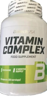 (154,51 /kg)BioTech USA Vitamin Complex 60 Tabletten Dose (57,6g Gesamt)