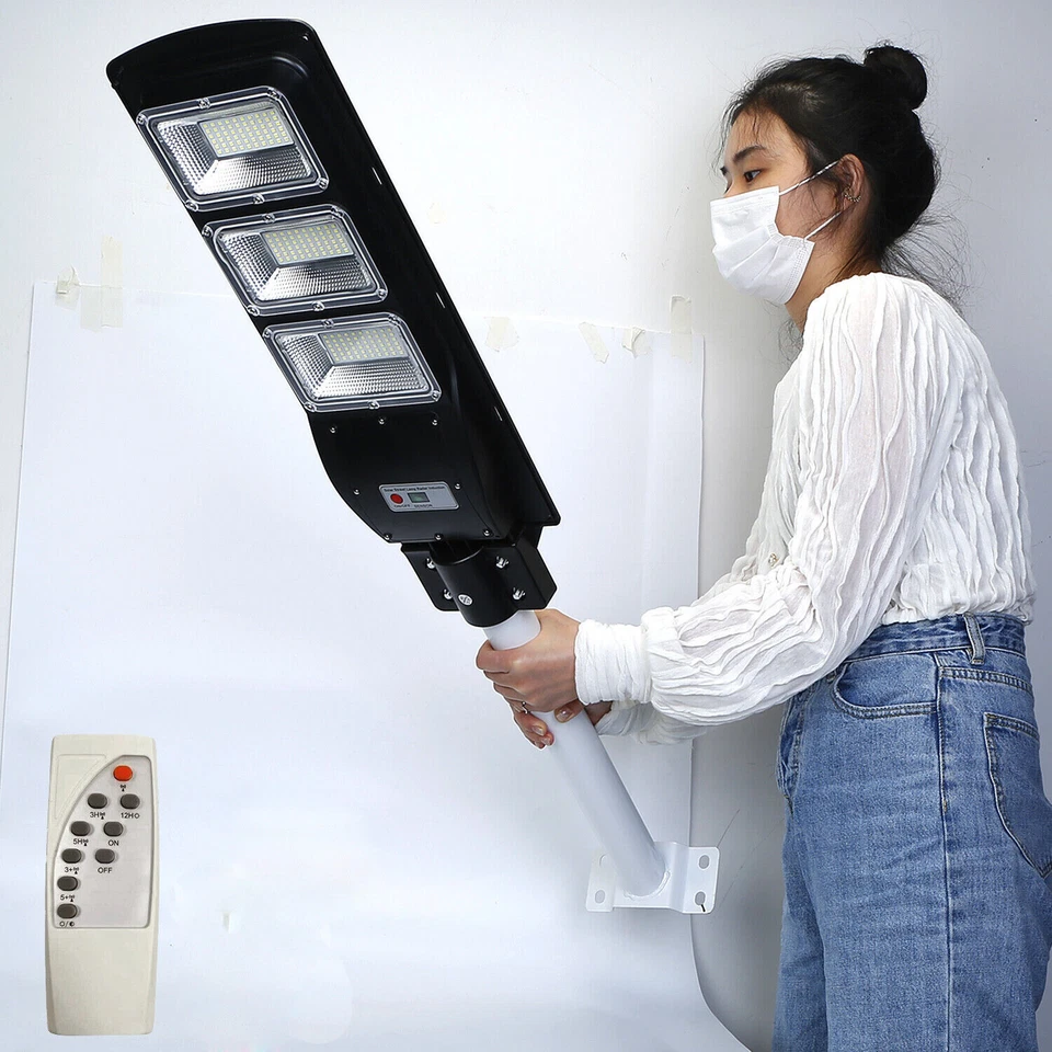 Outdoor Waterproof Solar Street Light 90W 180 LED Sensor Remote Lighting Lamps - Image 4 of 4