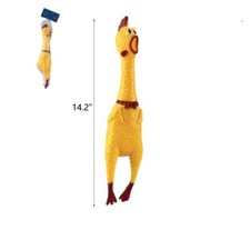 Screaming Rubber Chicken Pet Dog Bite Toy Squeaker Squeaking Shrilling Chicken