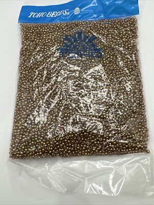8/0 TOHO Round Beads Gold-Lustered Transparent Pink TR-08-421 250g (.25kilo)