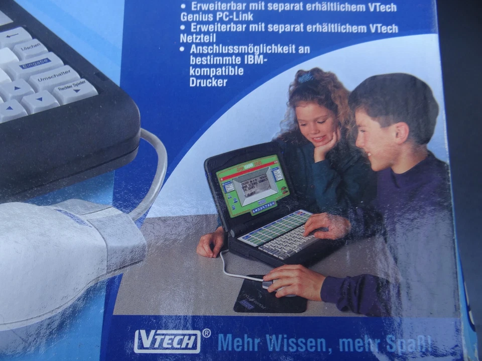 Genius Leader 5000 Lerncomputer Kinder Schule Computer 90er VTech wie NEU OVP - Bild 2 von 4